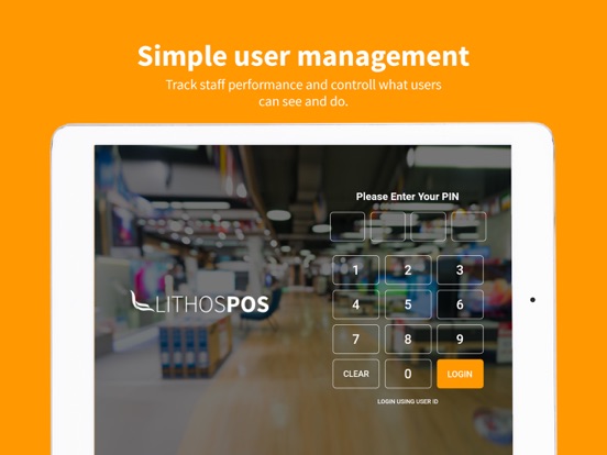 Lithos POS iPad  Screenshots