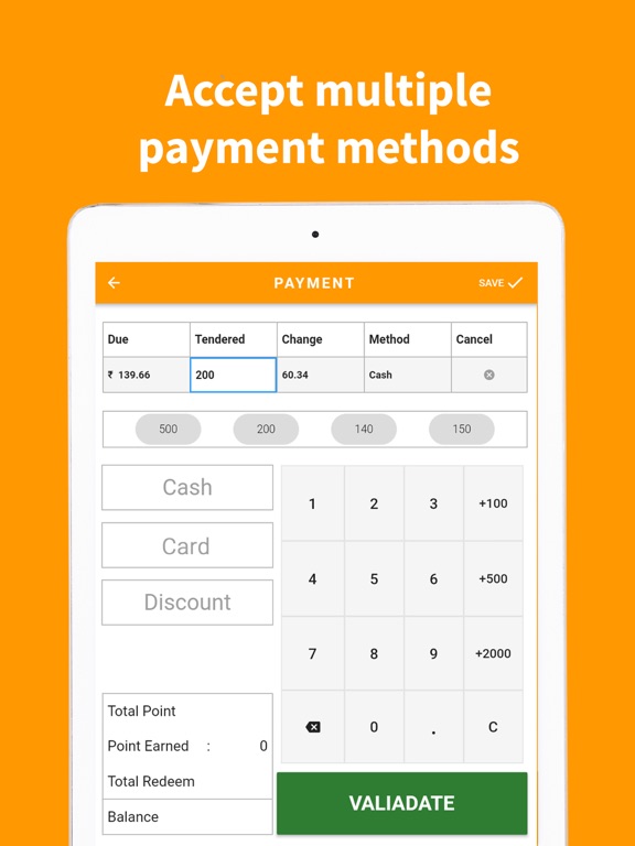 Lithos POS iPad  Screenshots