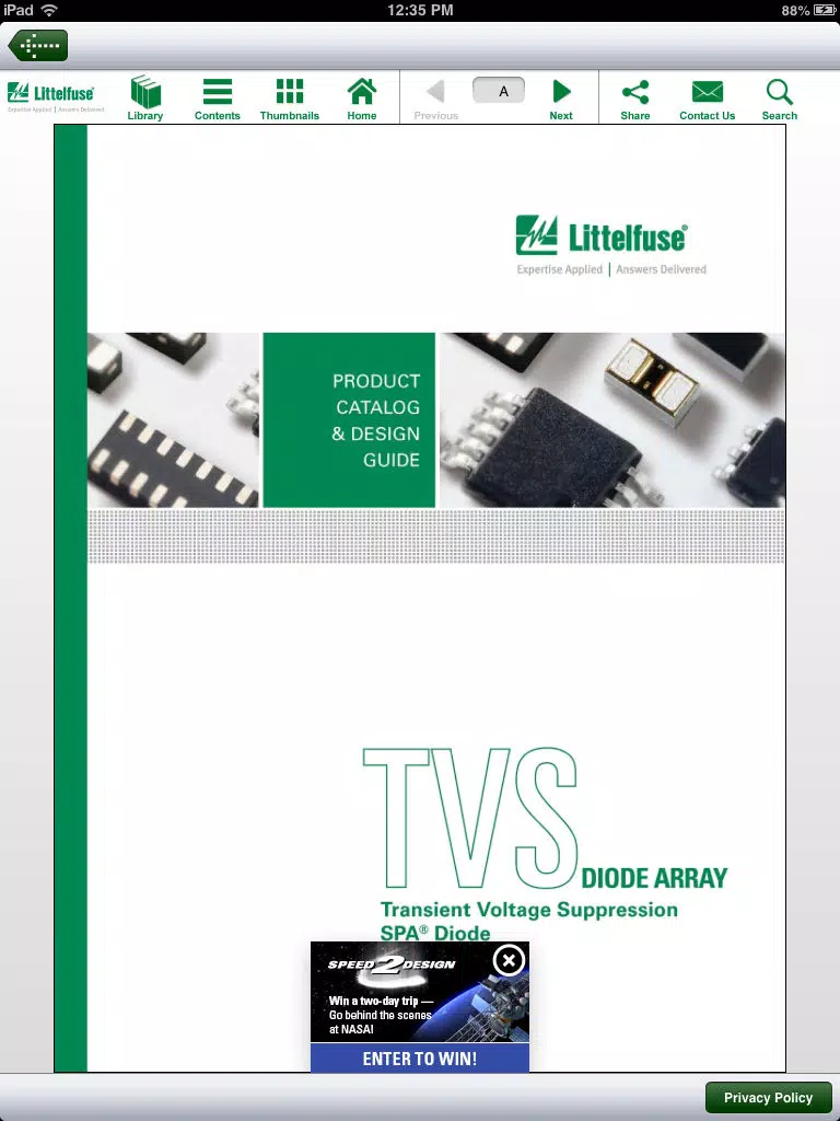Littelfuse Catalog iPad 应用截图
