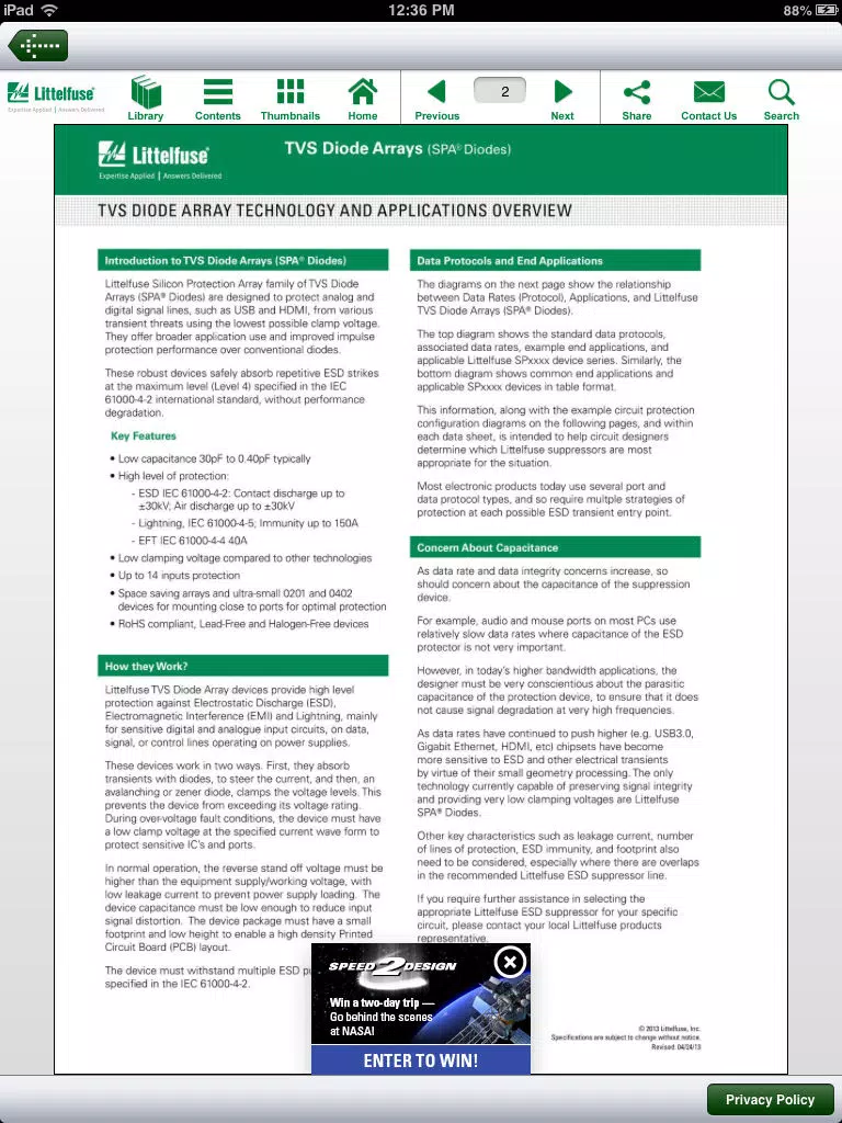 Littelfuse Catalog iPad 应用截图