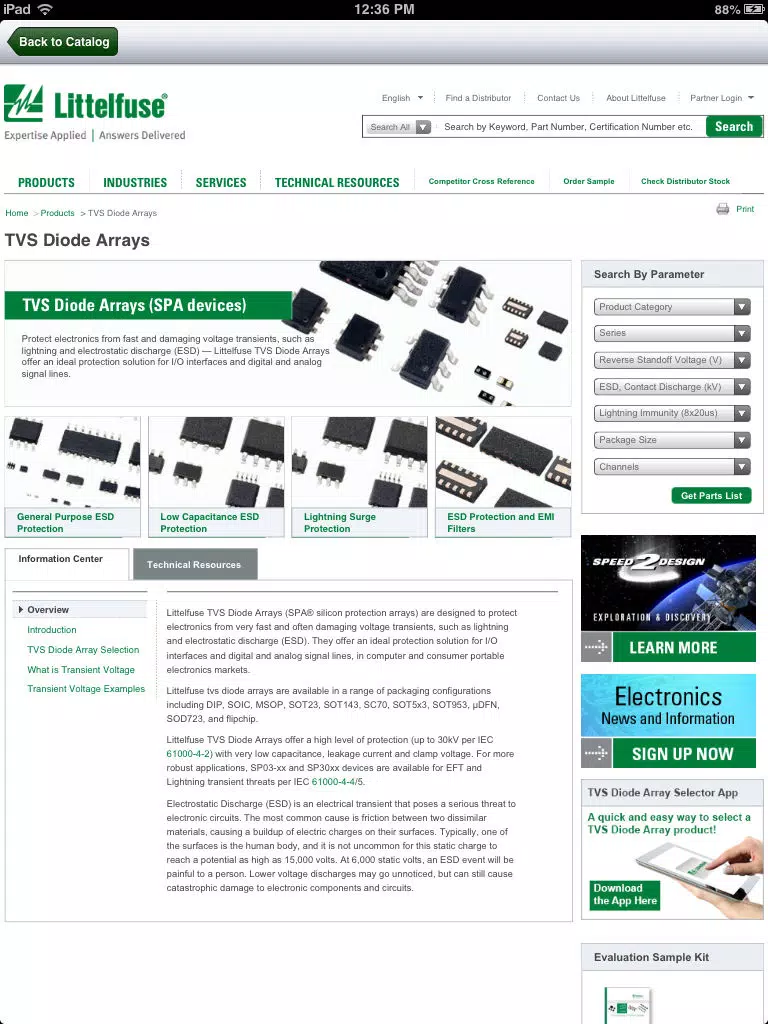 Littelfuse Catalog iPad 应用截图