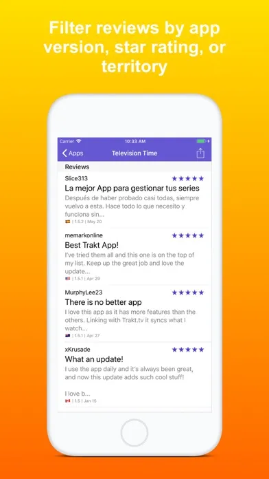 Zrzuty ekranu Reviews Time