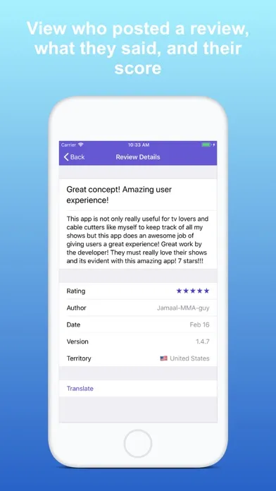 Zrzuty ekranu Reviews Time