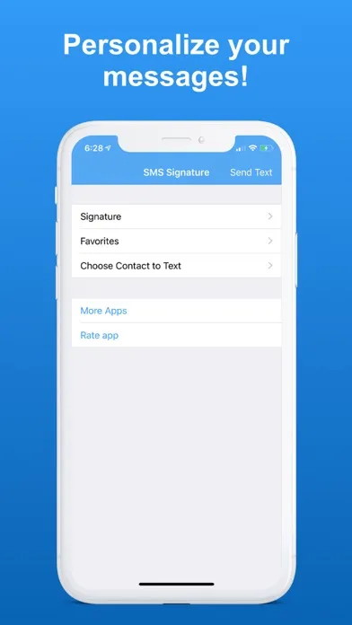 Screenshot di SMS Signature+