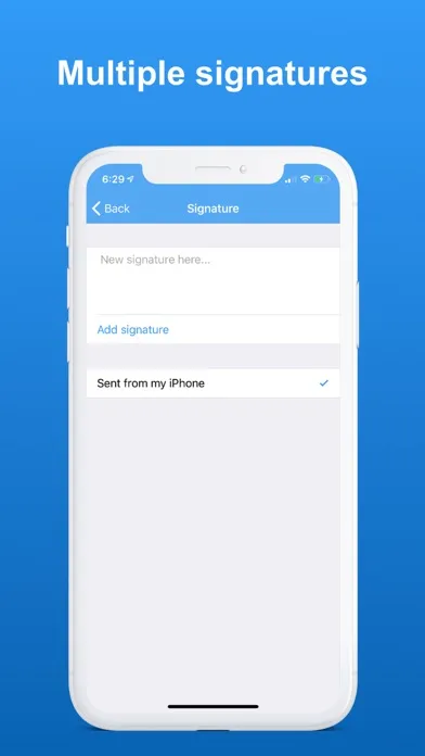 Screenshot di SMS Signature+