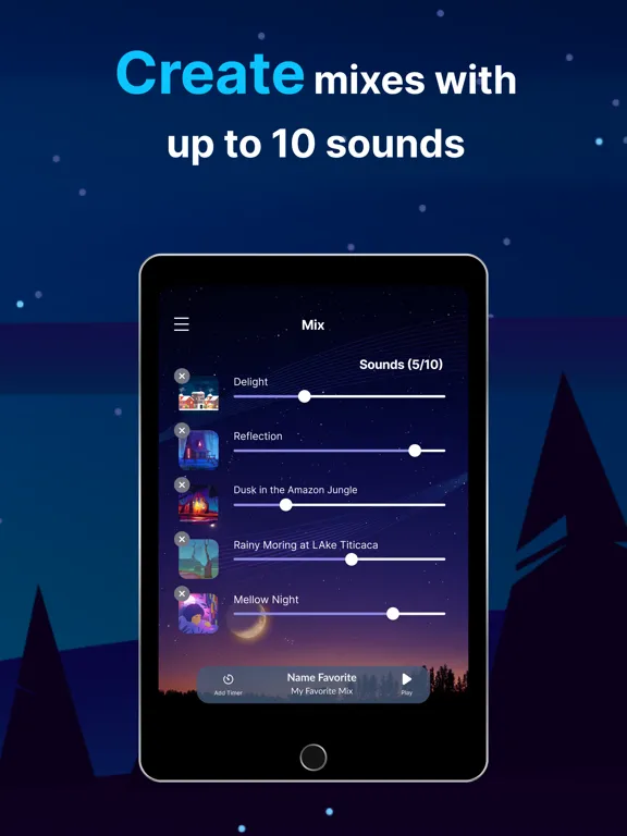 Capturas de tela do Easy Sleep: Sounds and Stories iPad 