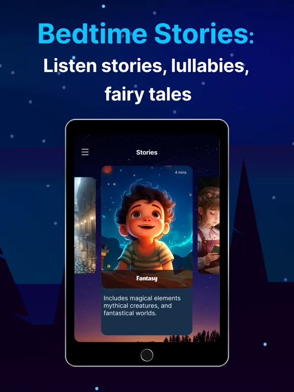 Capturas de tela do Easy Sleep: Sounds and Stories iPad 