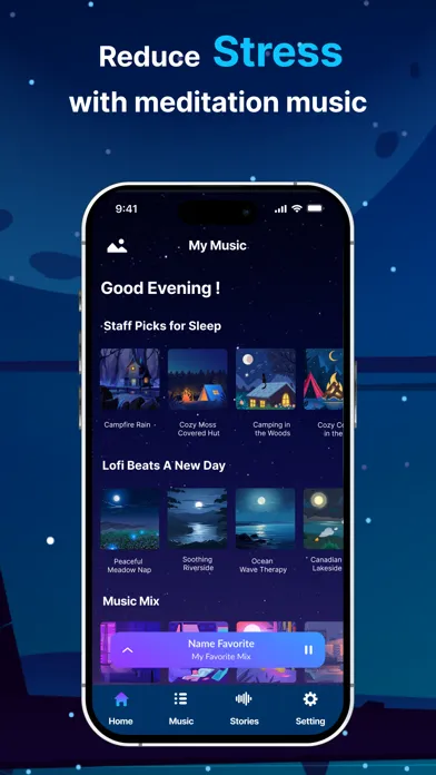 Capturas de tela do Easy Sleep: Sounds and Stories