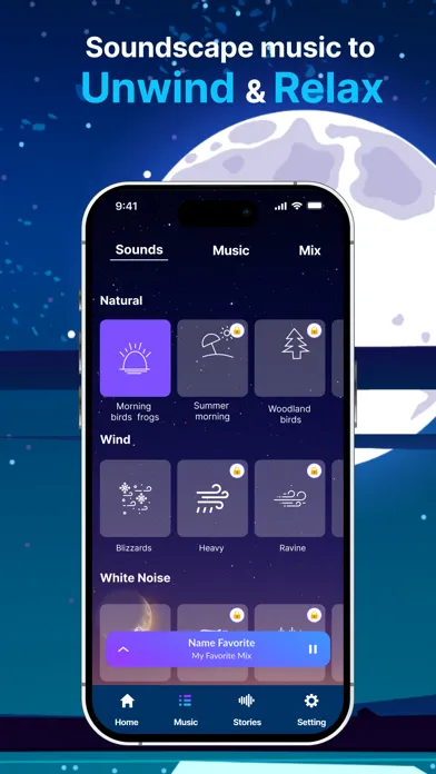 Capturas de tela do Easy Sleep: Sounds and Stories