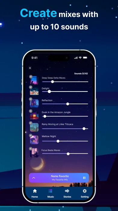 Capturas de tela do Easy Sleep: Sounds and Stories