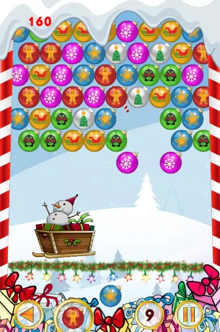 Ảnh chụp màn hình của Christmas games Bubble shooter