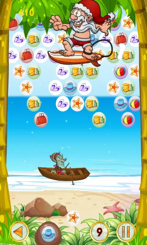Ảnh chụp màn hình của Christmas games Bubble shooter
