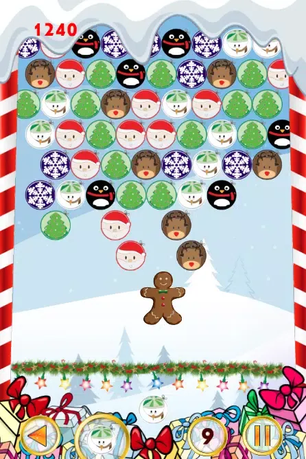 Ảnh chụp màn hình của Christmas games Bubble shooter