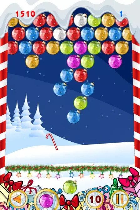 Ảnh chụp màn hình của Christmas games Bubble shooter