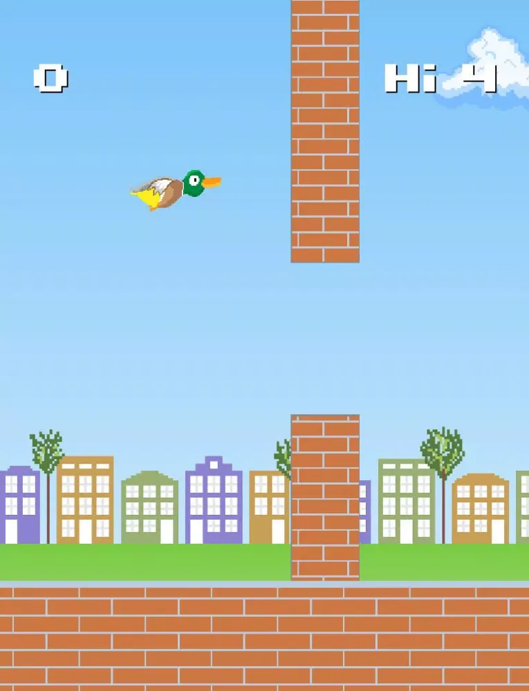 Tangkapan skrin Derpy Duck - Flappy Fun iPad 