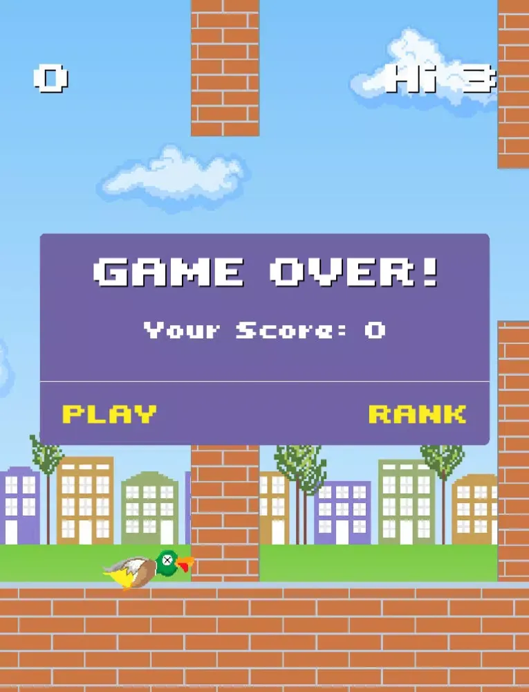 Tangkapan skrin Derpy Duck - Flappy Fun iPad 