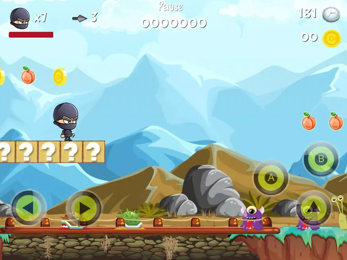 ภาพหน้าจอของ Super Ninja Run - Fun Adventure Games iPad 
