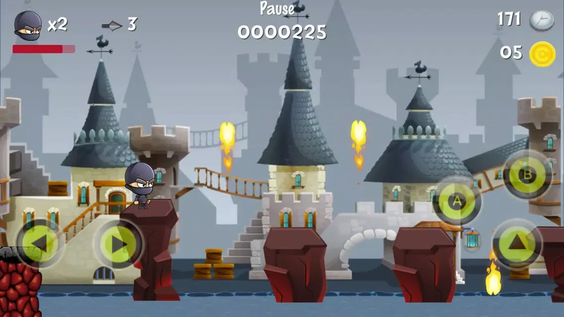 ภาพหน้าจอของ Super Ninja Run - Fun Adventure Games