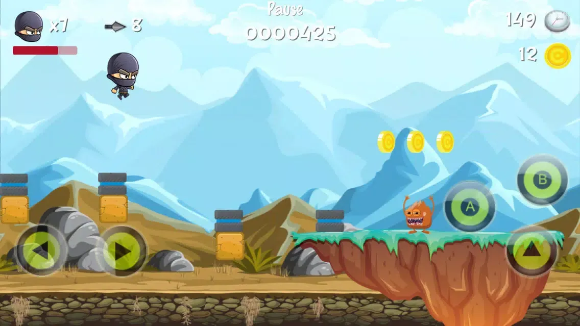 ภาพหน้าจอของ Super Ninja Run - Fun Adventure Games