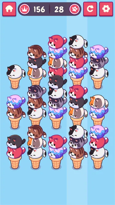 Cat Games For Cats: Sort Cats Screenshots