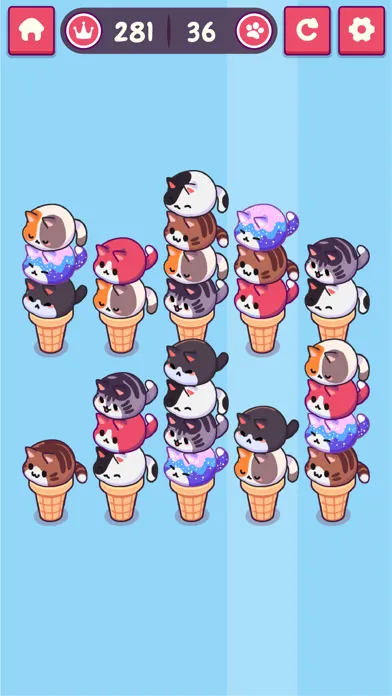 Cat Games For Cats: Sort Cats Screenshots