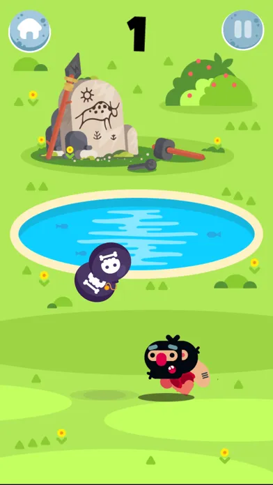Survive Caveman adventure game سکرین شاٹس