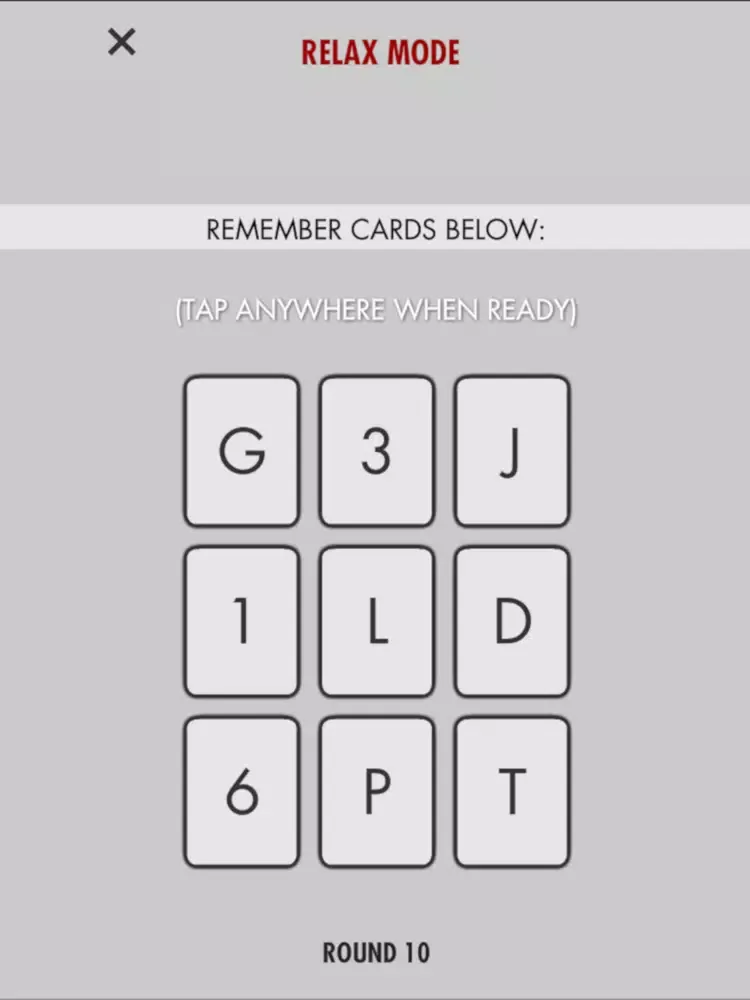 Brain Cards Game iPad 應用截圖