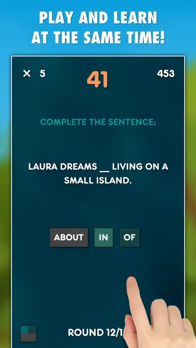 Zrzuty ekranu Prepositions Test PRO