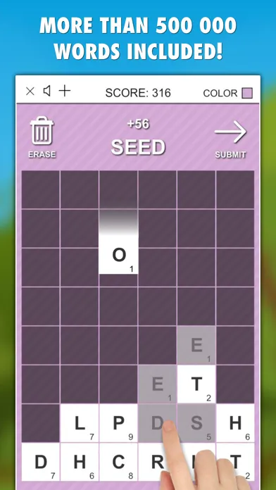 Capturas de tela do Word Gram PRO