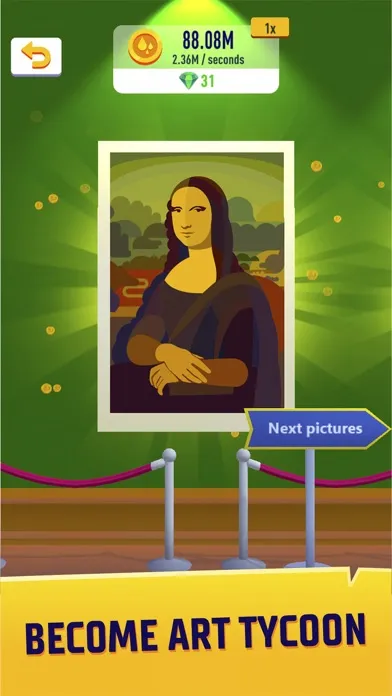 Screenshot di Idle Art Gallery: Paint Tycoon