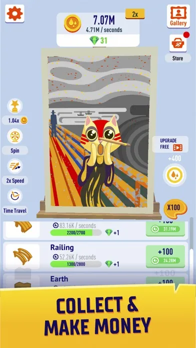Screenshot di Idle Art Gallery: Paint Tycoon