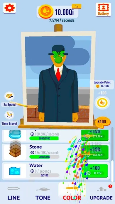Screenshot di Idle Art Gallery: Paint Tycoon