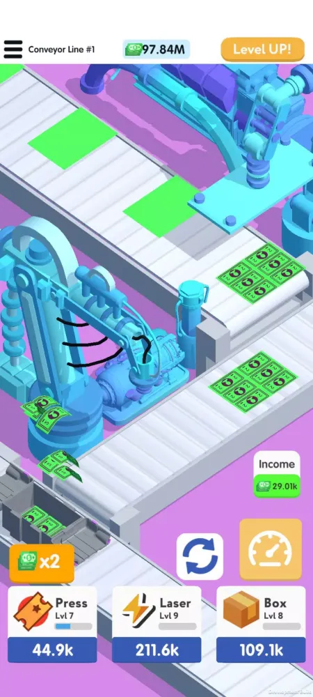 Скриншоты Idle Money Factory