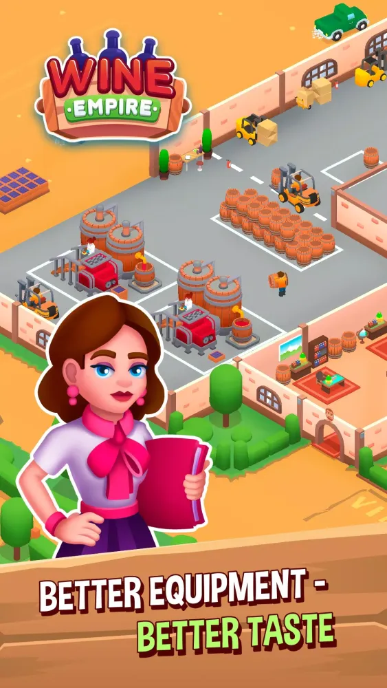 Скриншоты Wine Factory Idle Tycoon Game