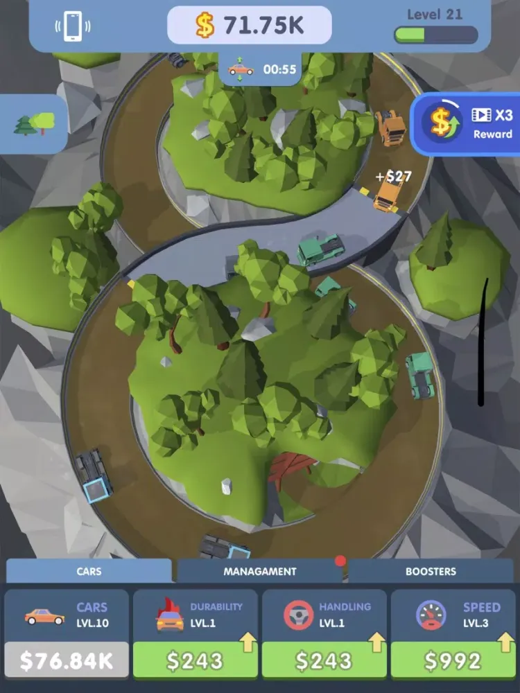 Ảnh chụp màn hình của Racing Tycoon 3D iPad 