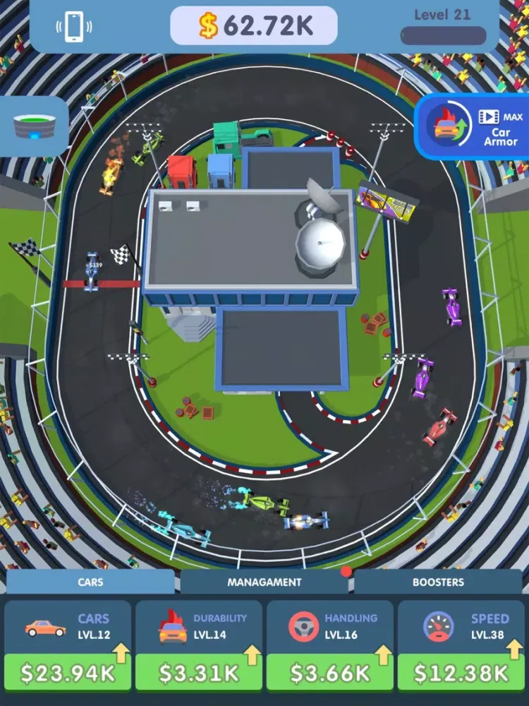 Ảnh chụp màn hình của Racing Tycoon 3D iPad 