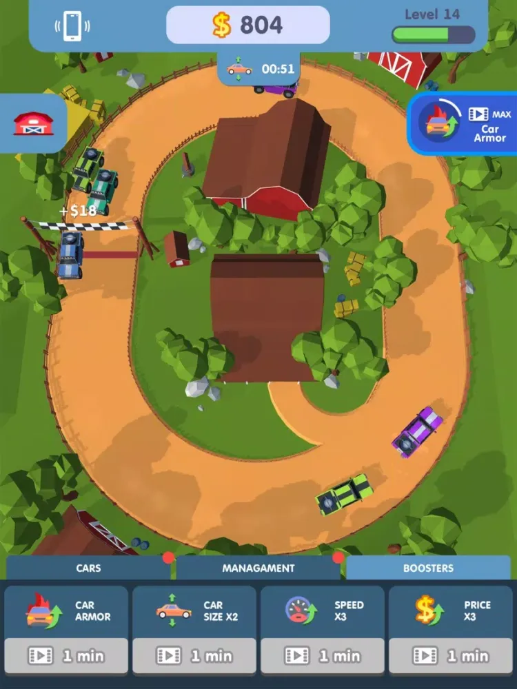 Ảnh chụp màn hình của Racing Tycoon 3D iPad 
