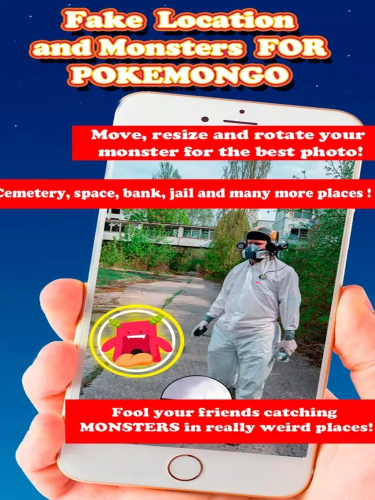 Capturas de tela do Fake Location and Monsters for Pokemon GO iPad 