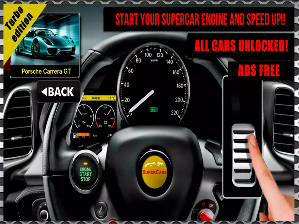 SuperCars Sounds TURBO iPad  Ekran Görüntüleri