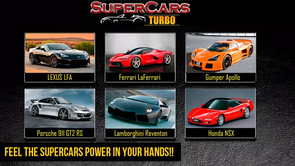 SuperCars Sounds TURBO Ekran Görüntüleri
