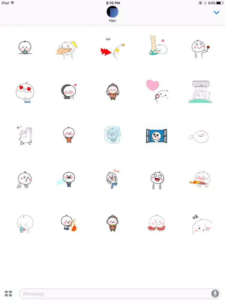 ภาพหน้าจอของ Littlecrittermoji iPad 