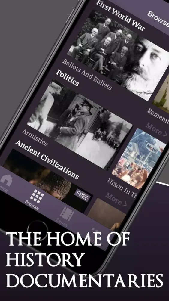 Tangkapan skrin Timeline History Channel