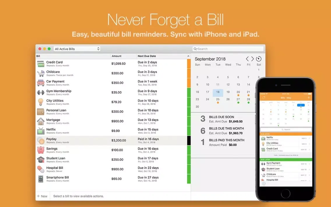 Capturas de pantalla de Chronicle - Bill Reminder