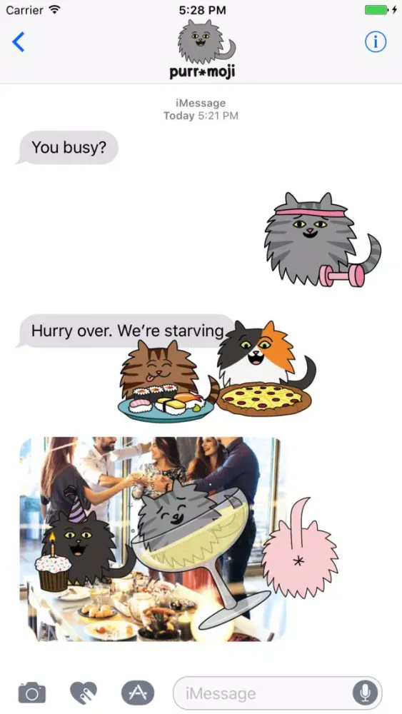 Captures d'écran de Purr-Moji Cat Stickers - Fun Pack