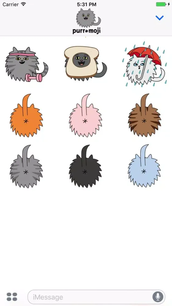 Captures d'écran de Purr-Moji Cat Stickers - Fun Pack
