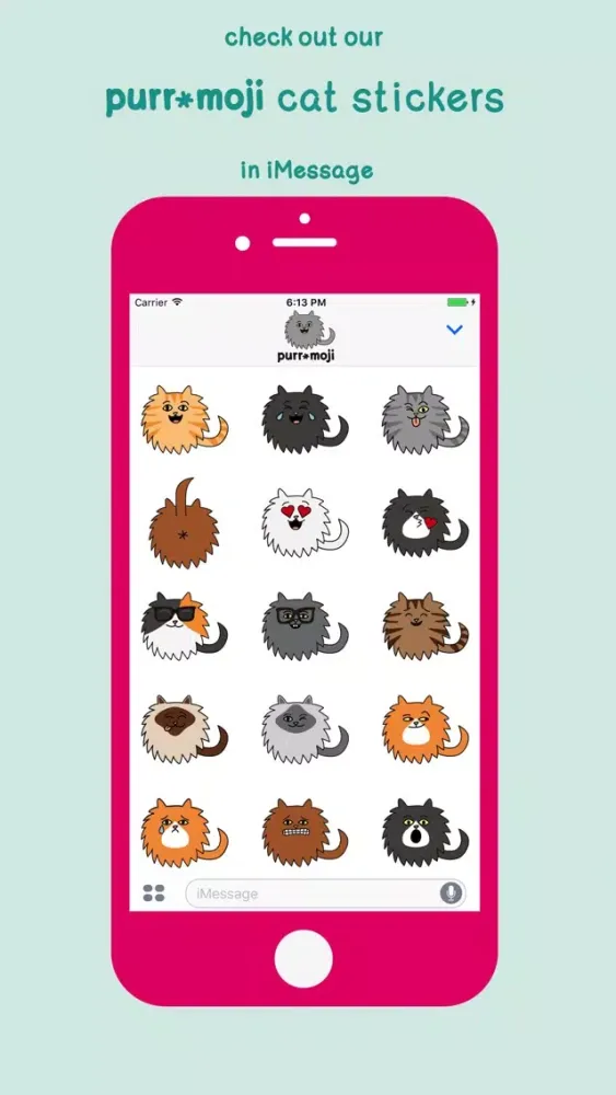 Captures d'écran de Purr-Moji Cat Stickers - Fun Pack