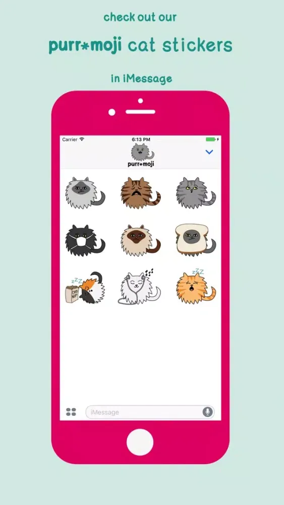 Captures d'écran de Purr-Moji Cat Stickers - Fun Pack