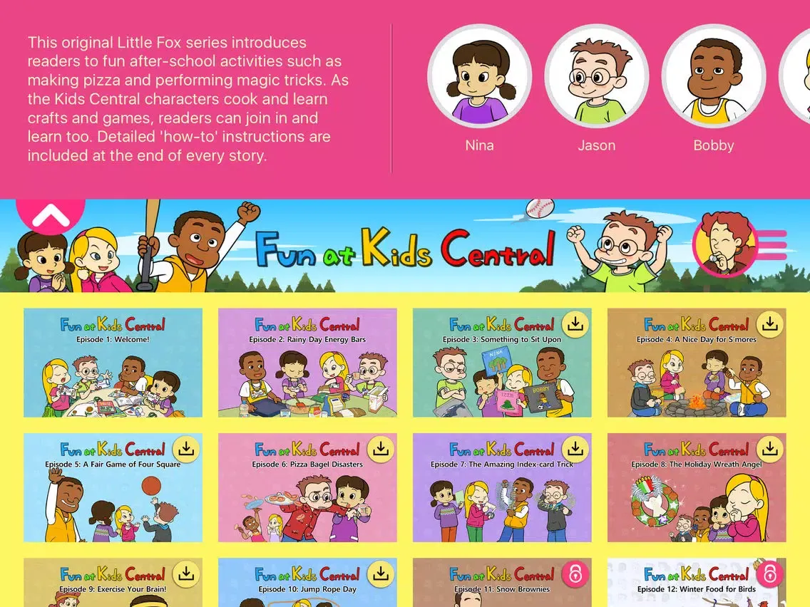 Fun at Kids Central - Little Fox Storybook iPad  سکرین شاٹس