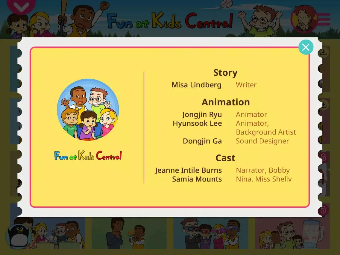 Fun at Kids Central - Little Fox Storybook iPad  سکرین شاٹس