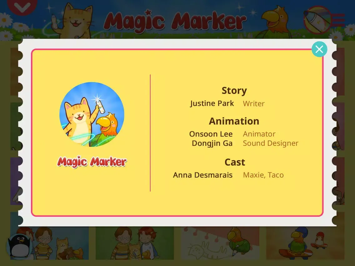 Magic Marker - Little Fox Storybook iPad 應用截圖